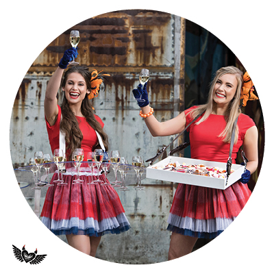 personeel collega, meewerken medewerkers PION horeca promotie food entertainment Bergen op Zoom uitzendbureau champagne maatwerk